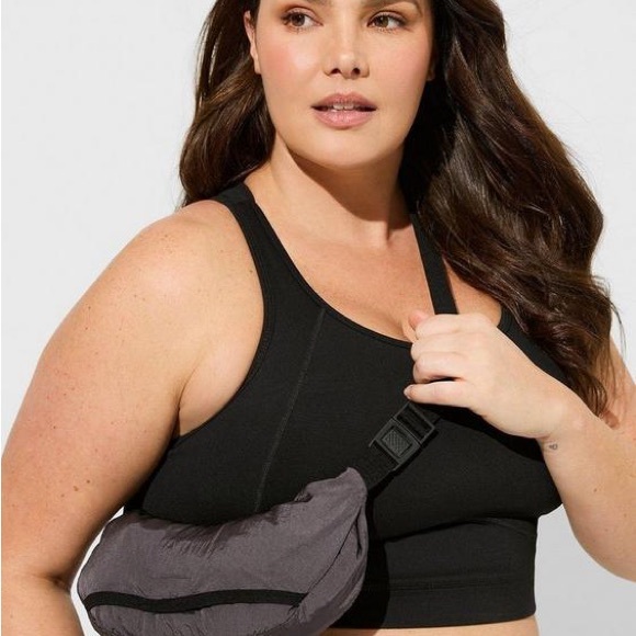 Torrid Happy Camper Satin Nylon Fanny Pack Active Jacket - Picture 2 of 13